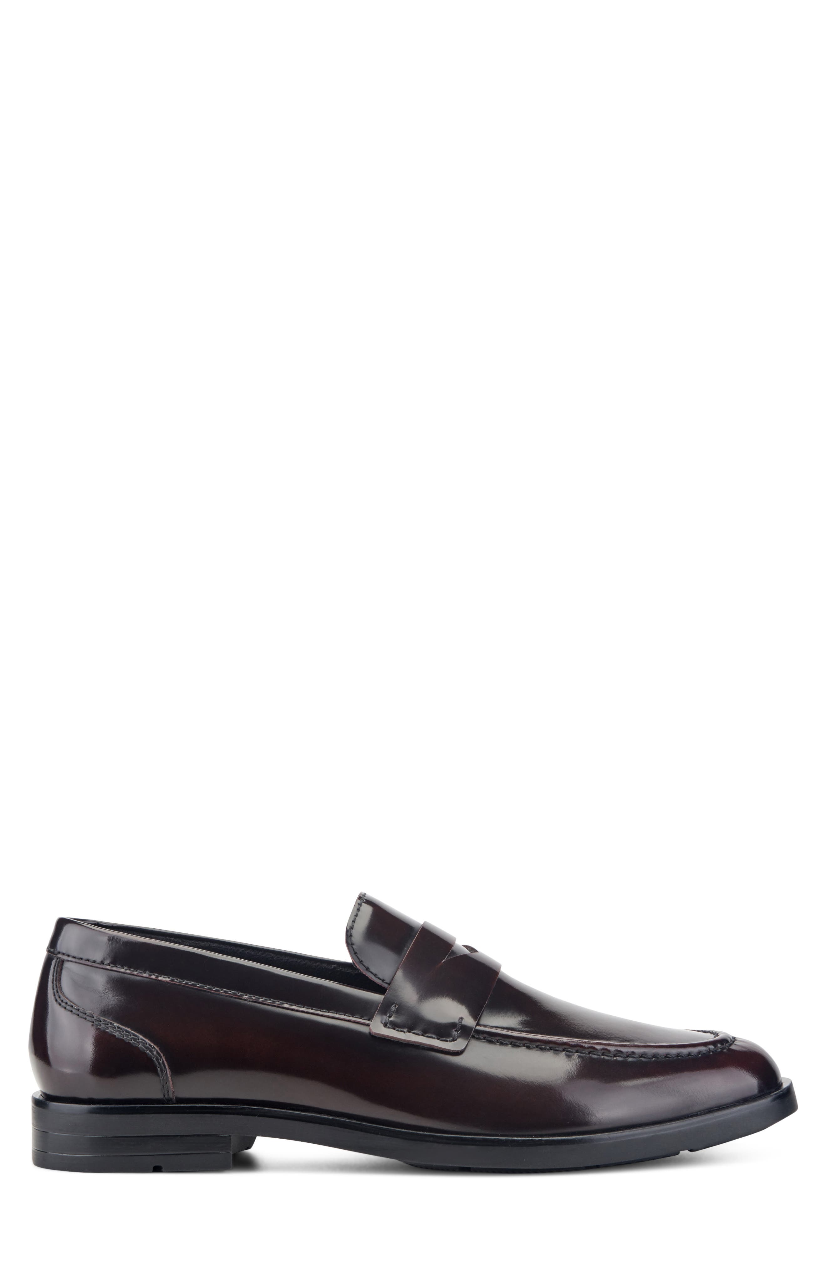 Soren Penny Loafer, Alternate, color, DARK BURGUNDY LEATHER
