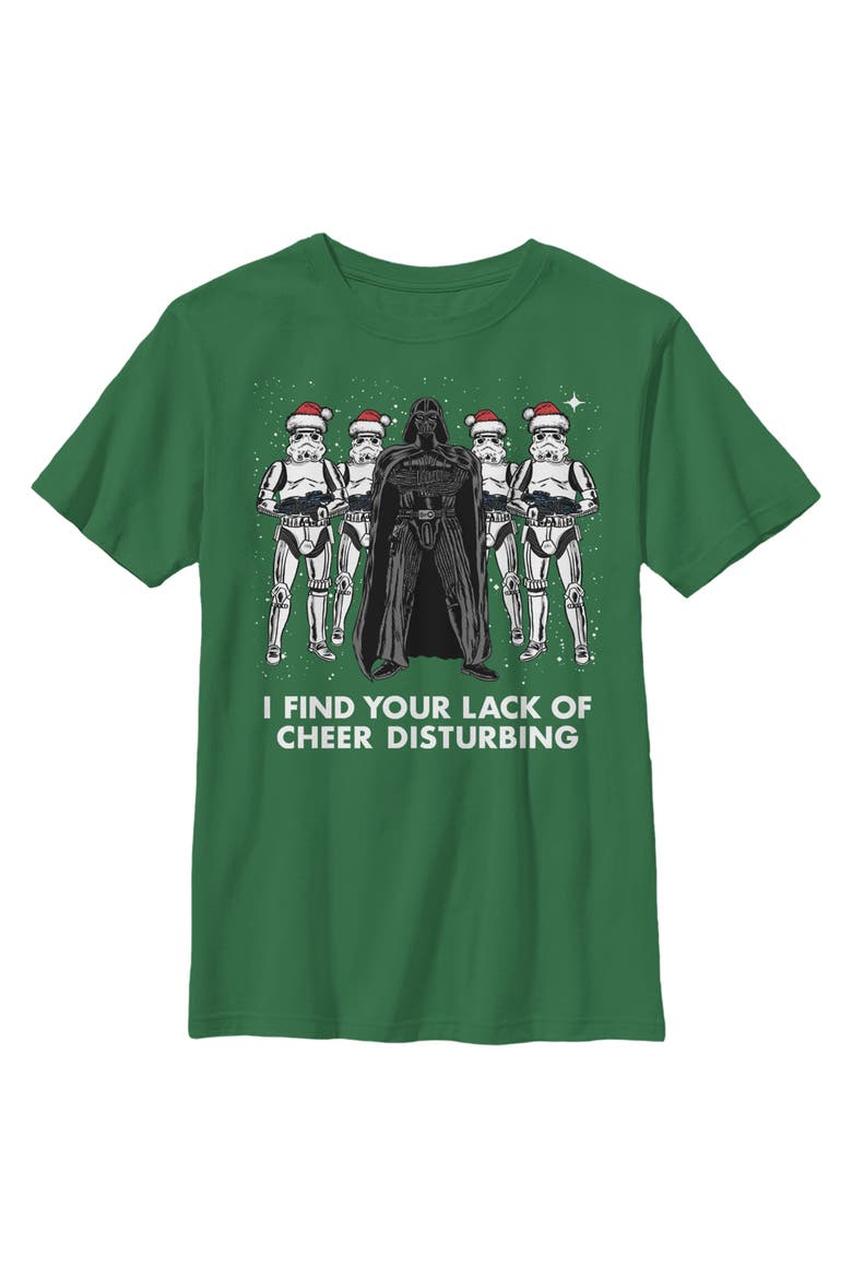 Boys' Vader Lack of Cheer Disturbing Graphic Tee, Main, color, Kelly Green