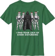 Star Wars Boys' Vader Lack of Cheer Disturbing Graphic Tee