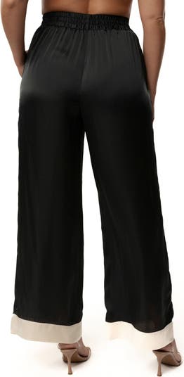 Jet Set Satin Wide Leg Pants