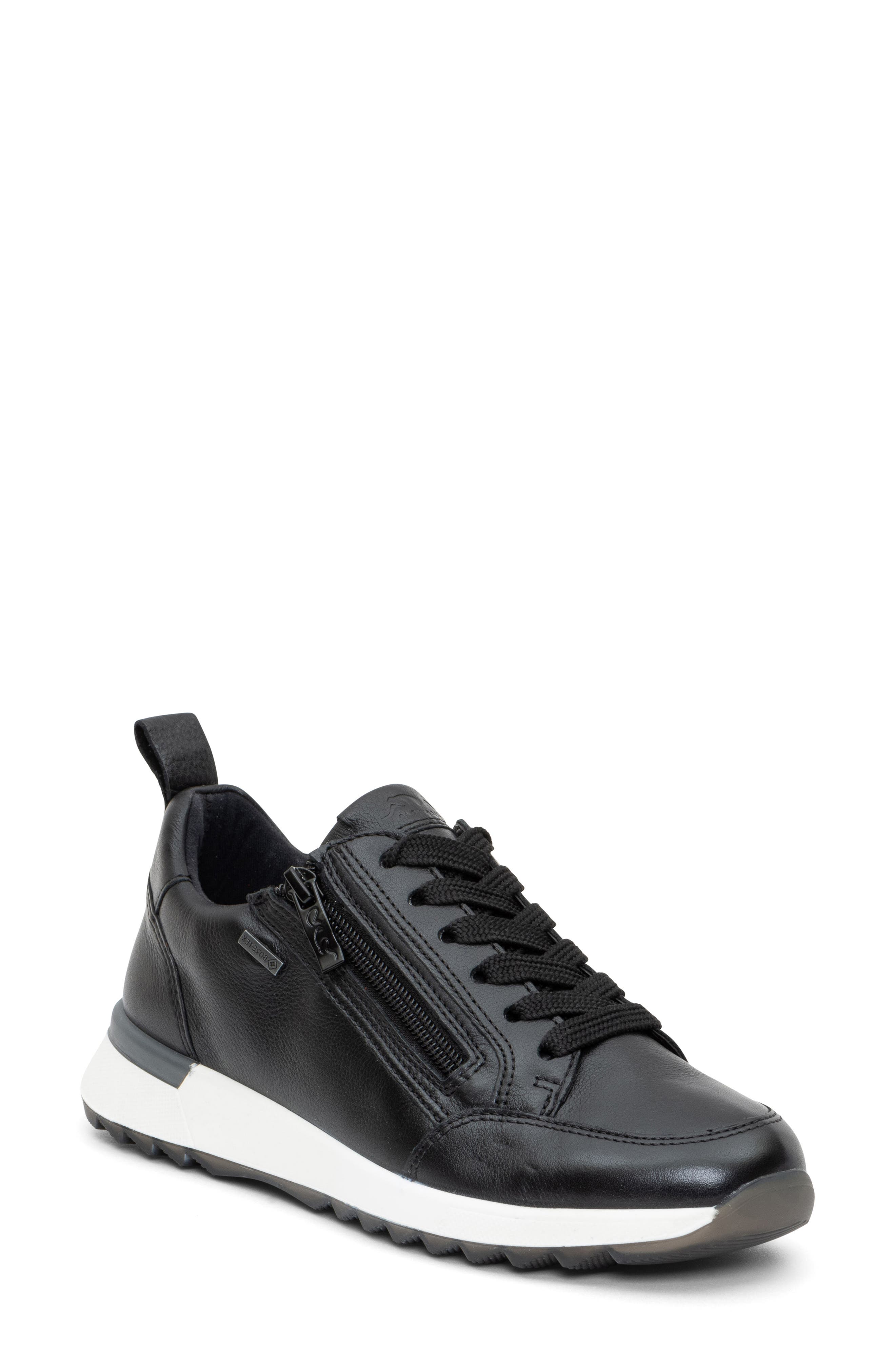 ara Victoria Gore-Tex<sup>®</sup> Waterproof Sneaker, Main, color, Black