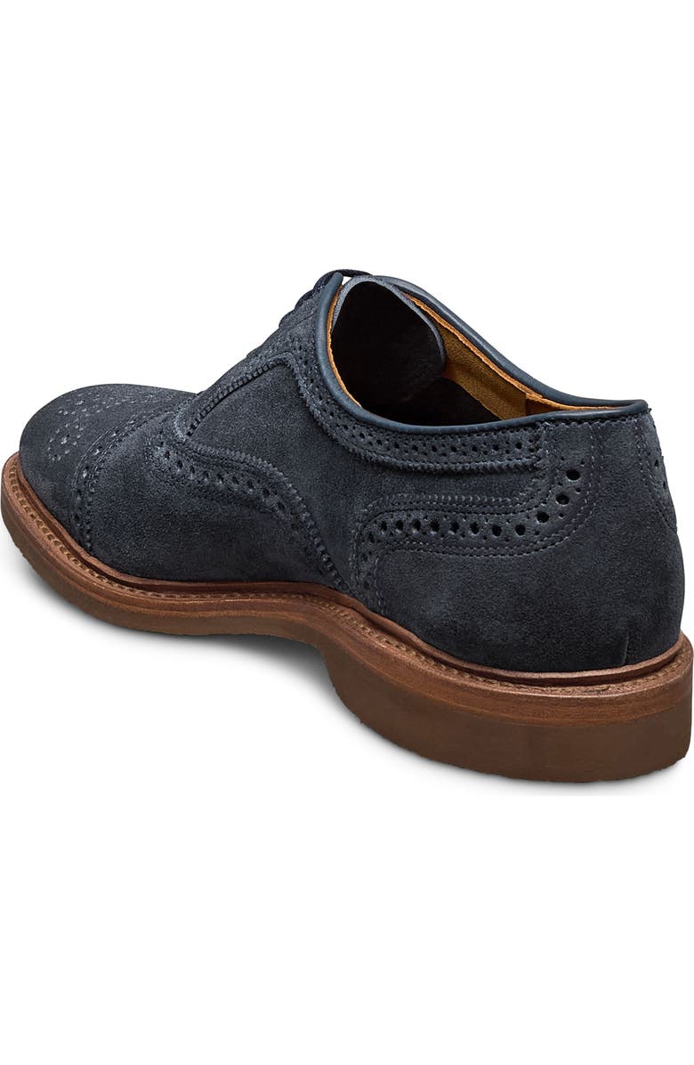 Allen Edmonds Strand Verse Cap Toe Oxford Shoe, Alternate, color, Navy Suede