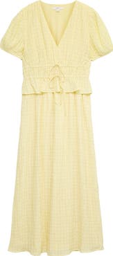 M&S Textured Tie Waist Dress