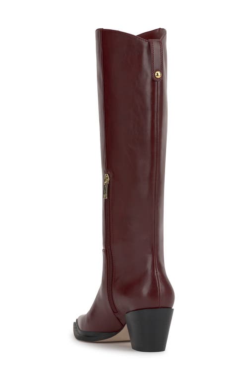 Jessica Simpson Hemmia Pointed Toe Knee High Boot In Brown
