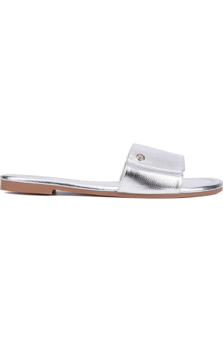 NEW YORK AND COMPANY Adelle Slide Sandal, Alternate, color, Silver