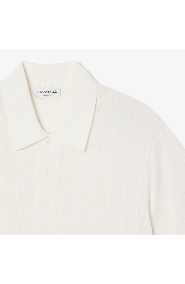 Lacoste Classic Fit Rib Polo, Alternate, color, Flour