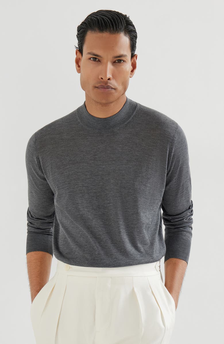 Brunello Cucinelli Lightweight sweater, Alternate, color, Dark Grey