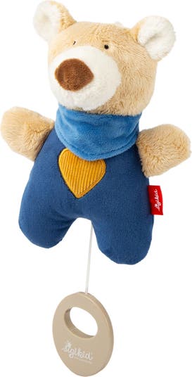 Sigikid 42590 Mini Cane Cuddly Gadgets | Peluche Da Taschino Per Bambini, 14cm, Beige/Marrone
