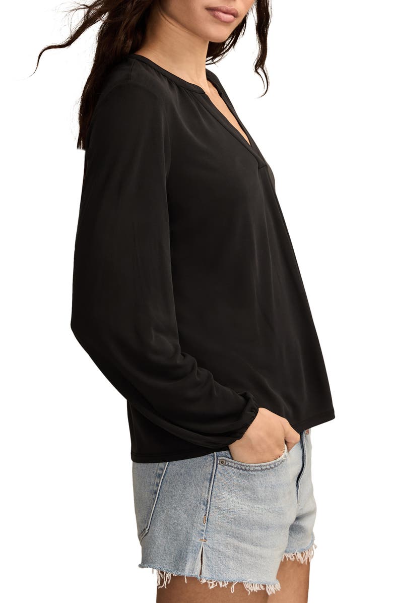 Lucky Brand Sandwash V-Neck Top, Alternate, color, 