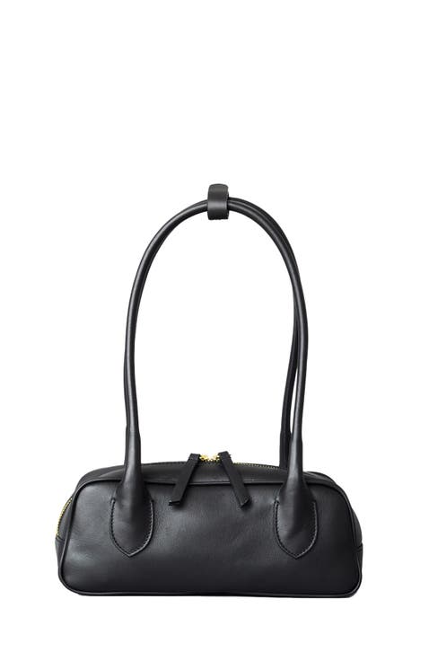 Mini La Strada Leather East West Bag