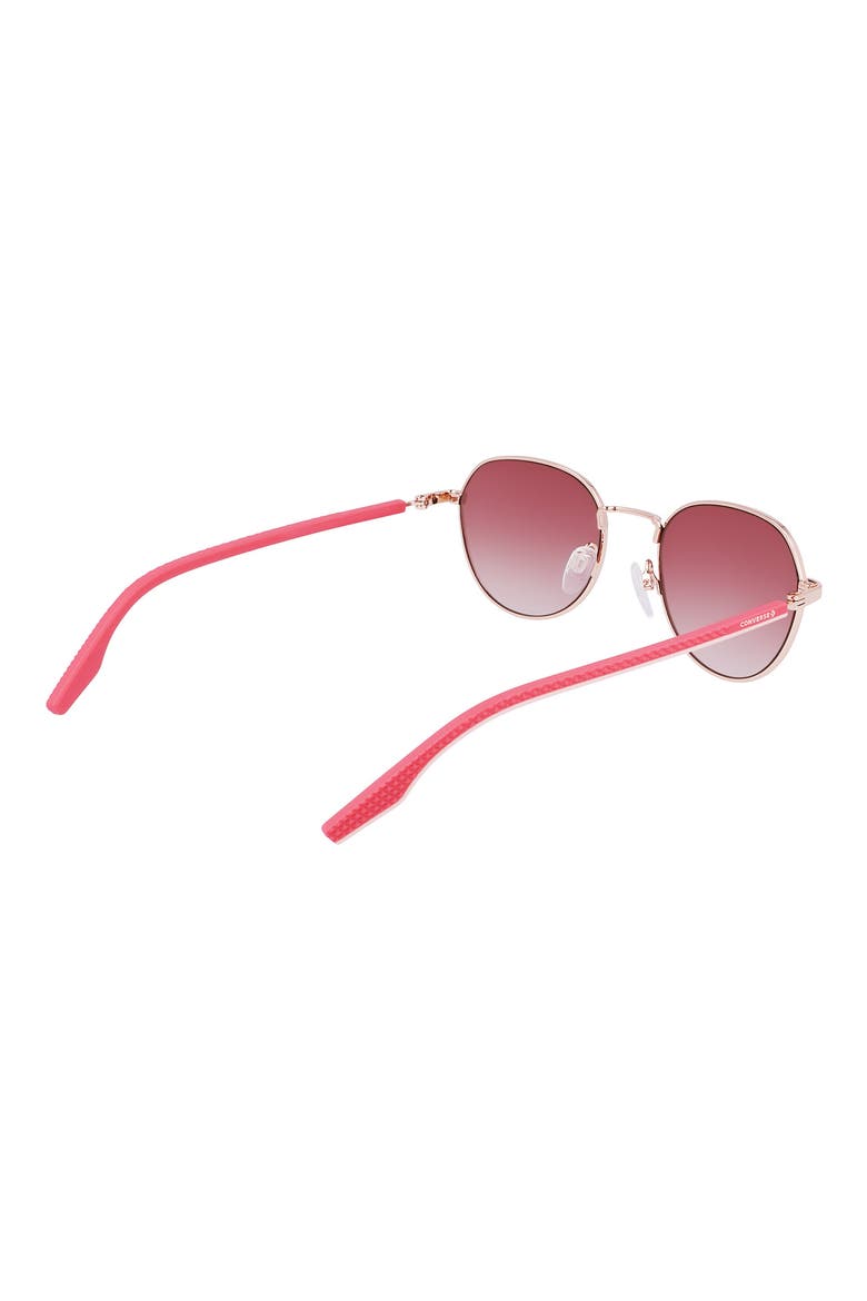 North End 51mm Round Sunglasses, Alternate, color, SHINY ROSE GOLD