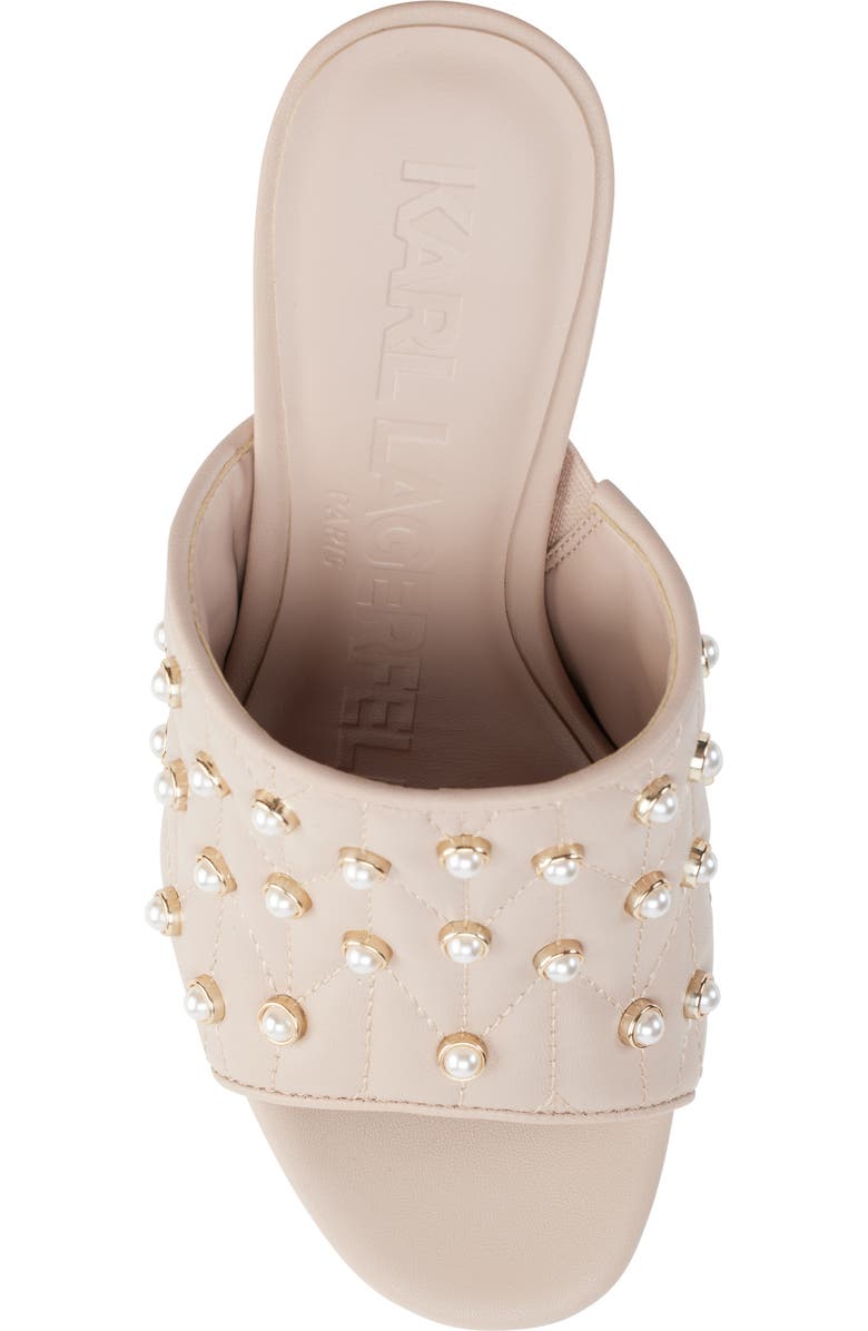 KARL LAGERFELD PARIS Aviva Platform Sandal, Alternate, color, Shell