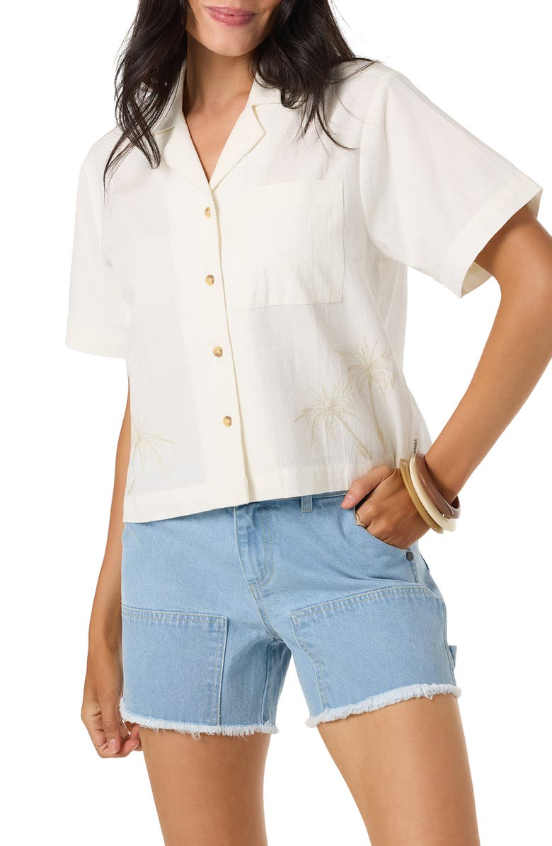 O'Neill OG Channing Palma Camp Shirt, Alternate, color, Tofu