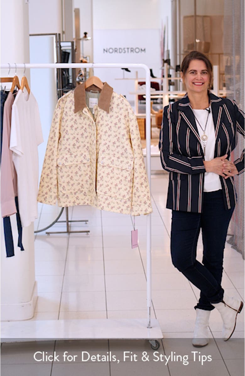 Floral Print Chore Coat, sales video thumbnail