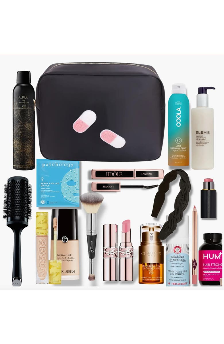 Bloc Bags Extra Large Pill Cosmetics Bag, Alternate, color, Black