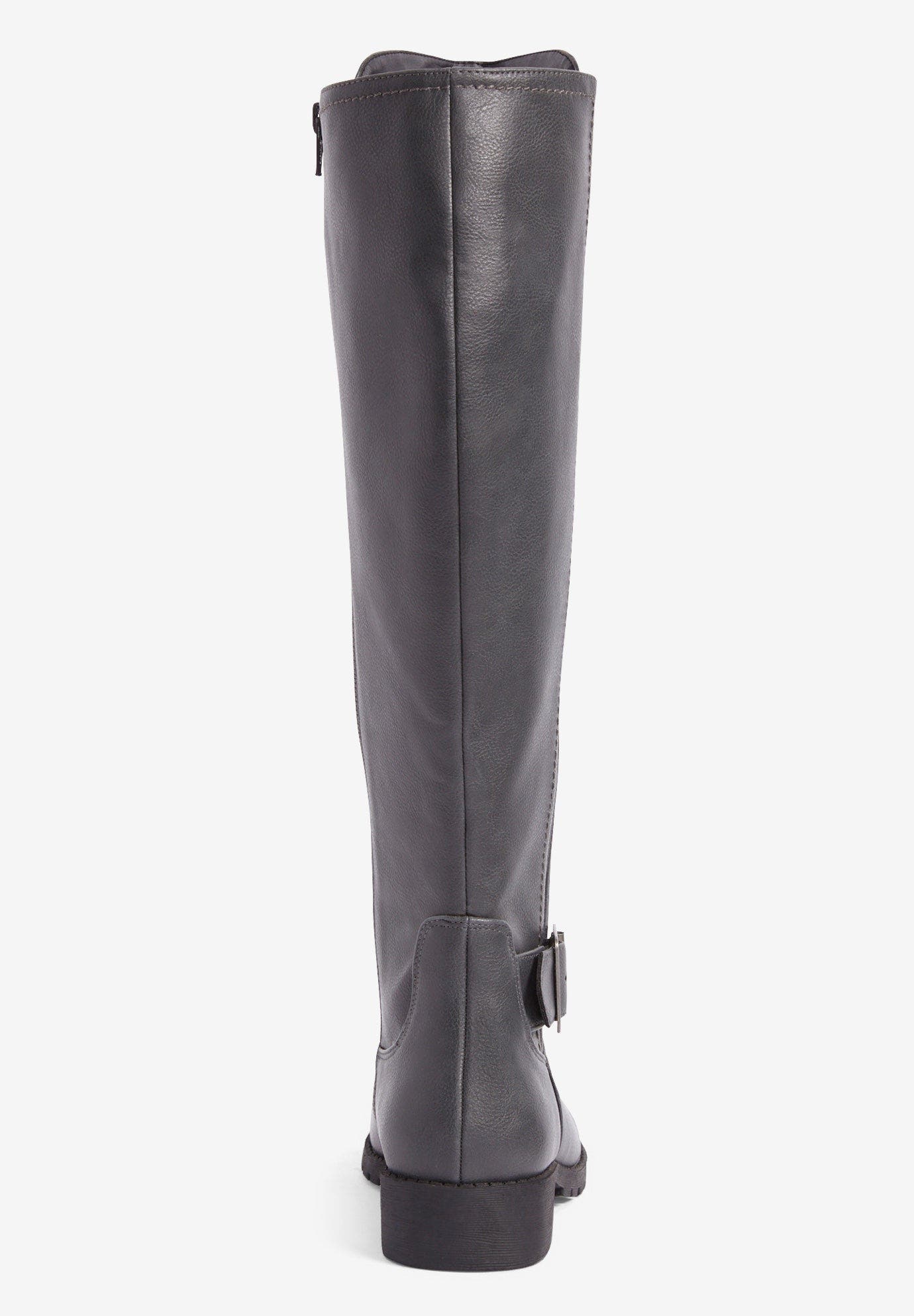 The Milan Wide Calf Boot, Alternate, color, GREY