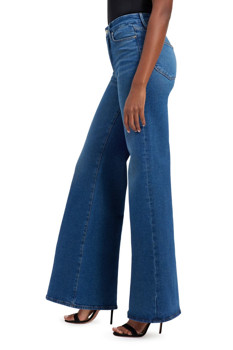 Good Waist Palazzo Jeans, Alternate, color, BLUE451