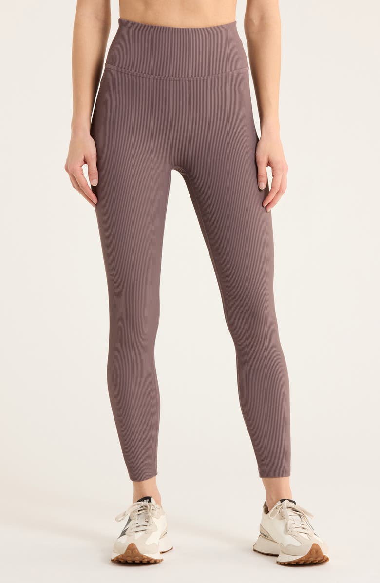 Beyond Yoga Impulse Ribbed Midi Leggings, Main, color, Woodland