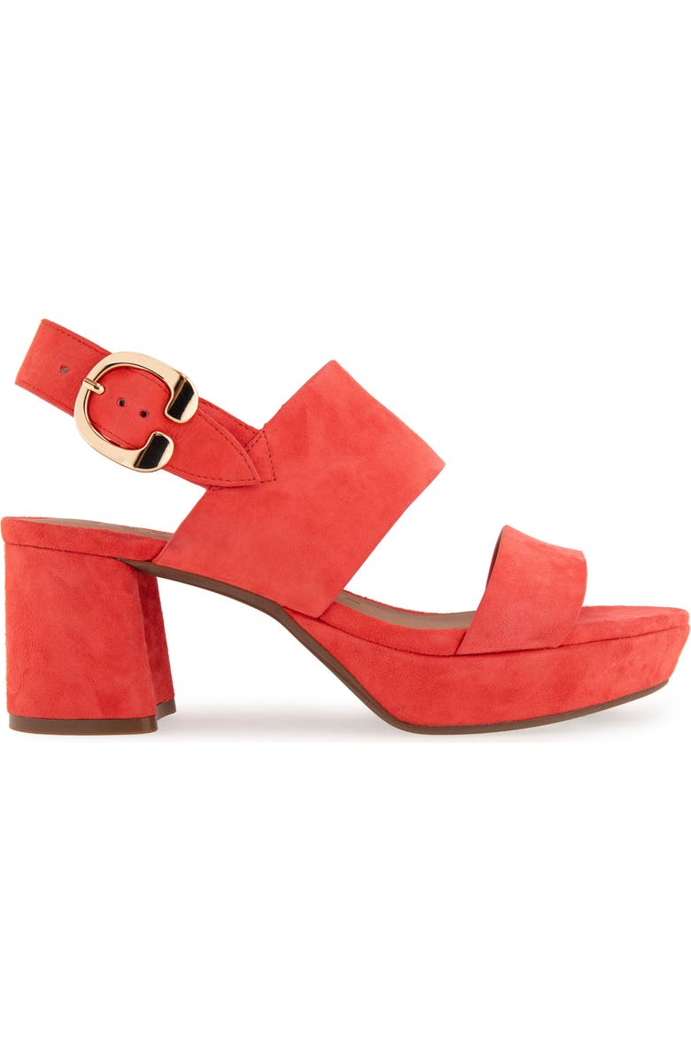 Aerosoles Camera Platform Sandal, Alternate, color, Coral Suede