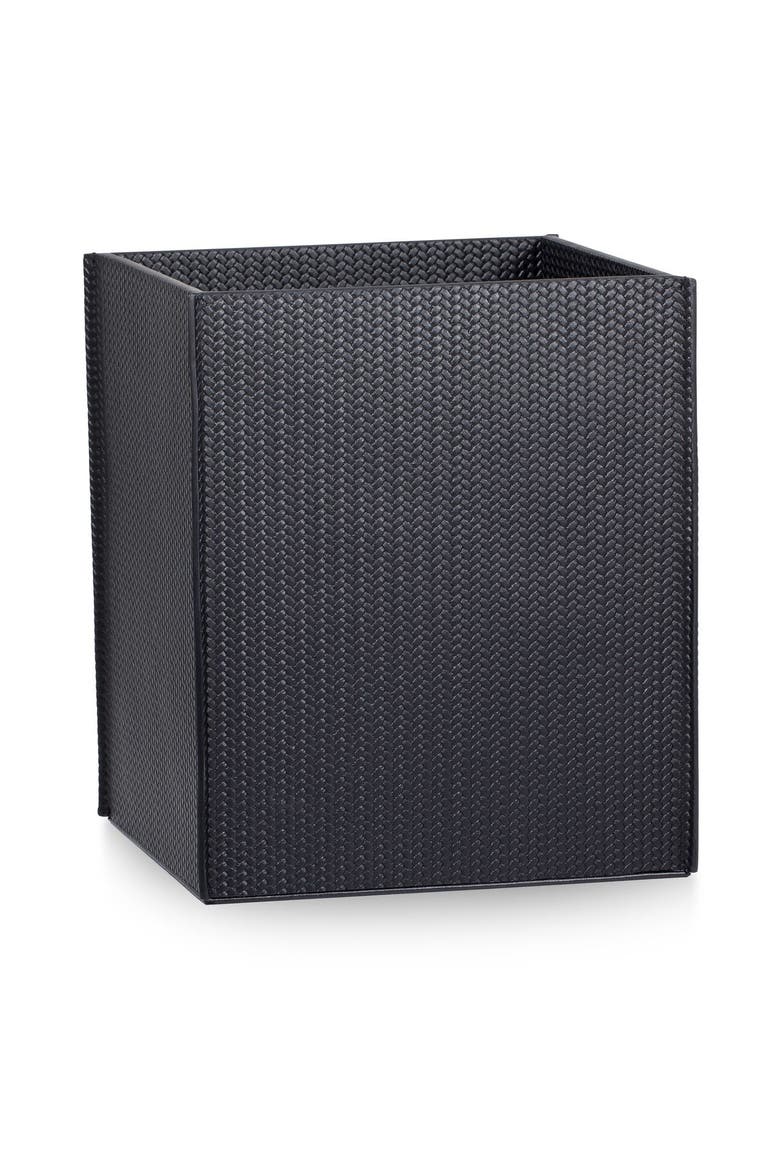Piega Braid Black Waste Basket, Main, color, BLACK