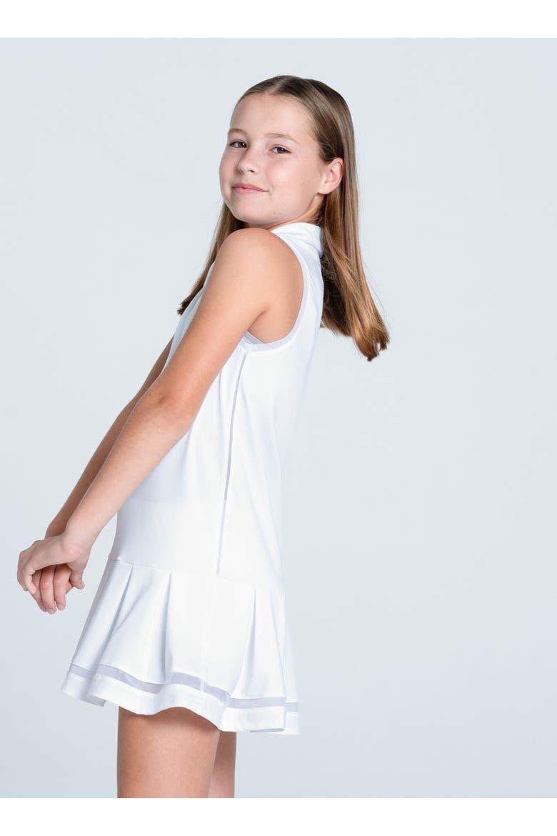 Girls It's A Win Dress, Alternate, color, White