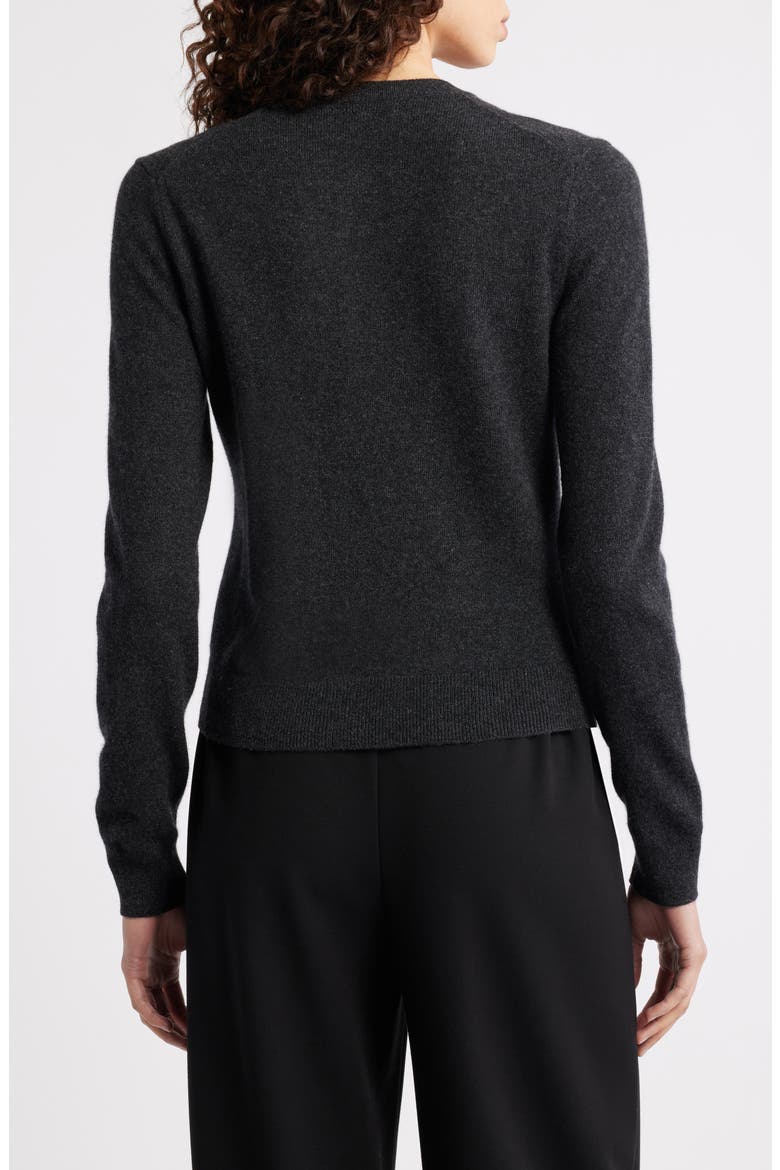 Cashmere Cardigan, Alternate, color, DARK CHARCOAL
