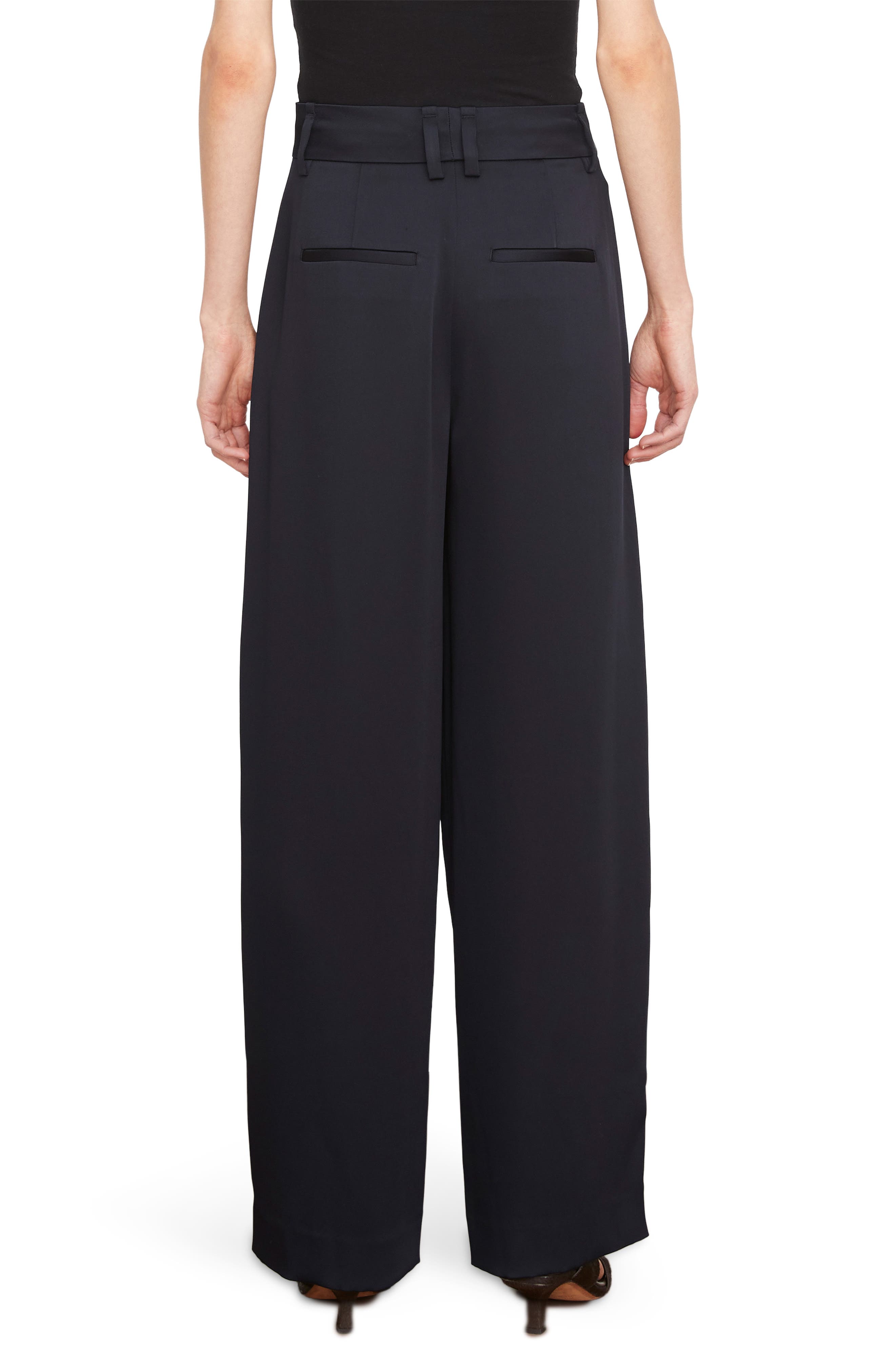 Satin Wide Leg Pants - image 2