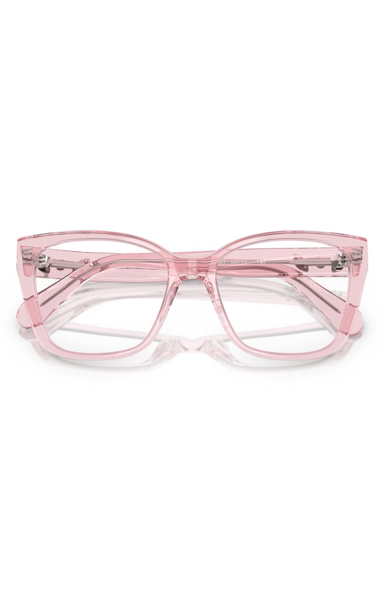 Swarovski 51mm Irregular Optical Glasses, Alternate, color, Transparent Pink
