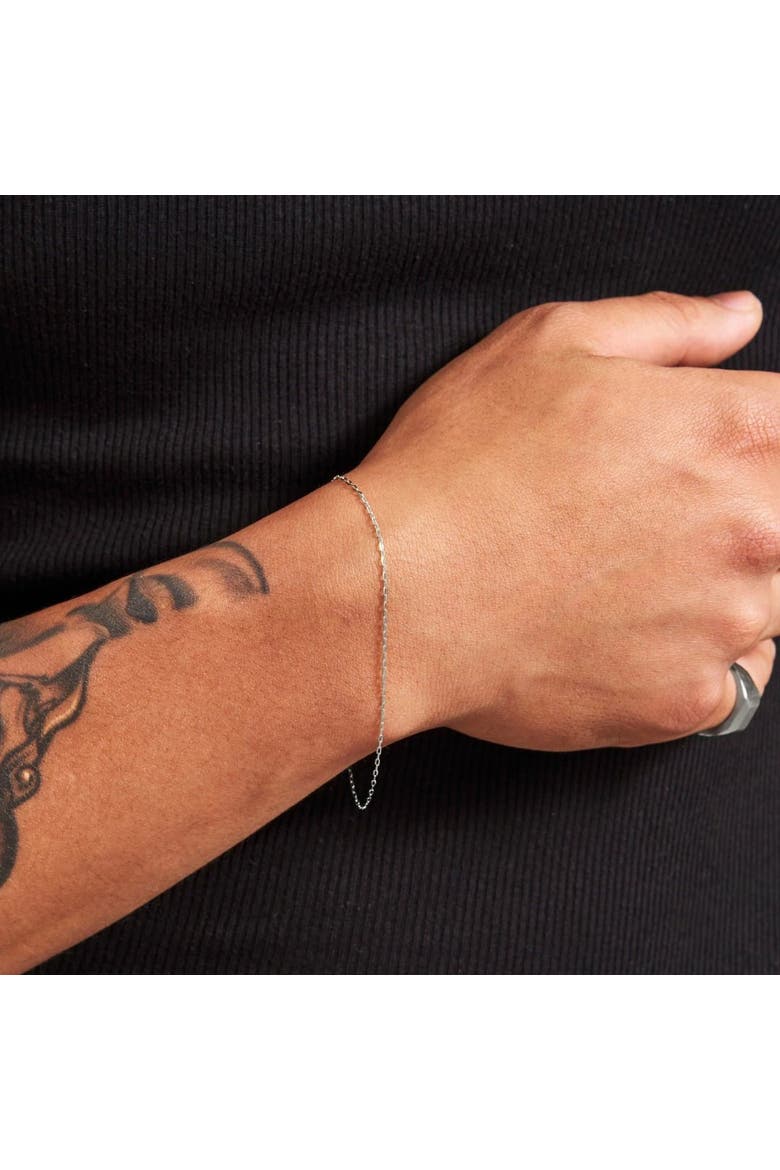 Cable Chain Bracelet, Alternate, color, Platinum