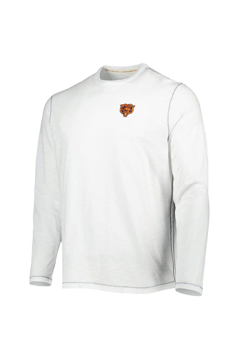 Men's Tommy Bahama White Chicago Bears Laces Out Billboard Long Sleeve T-Shirt, Alternate, color, White