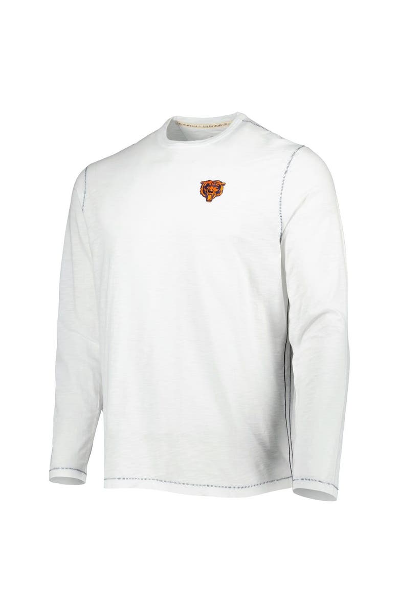 Tommy Bahama Men's Tommy Bahama White Chicago Bears Laces Out Billboard Long Sleeve T-Shirt, Alternate, color, White