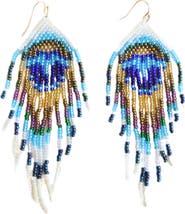 Fosterie Peacock Feather Embera Earrings