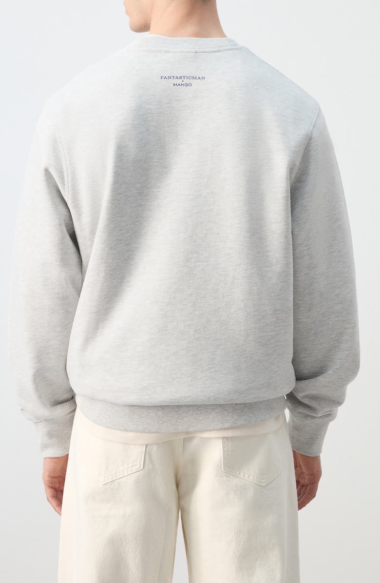 MANGO x Fantastic Man Yes Graphic Sweatshirt, Alternate, color, Medium Heather Grey