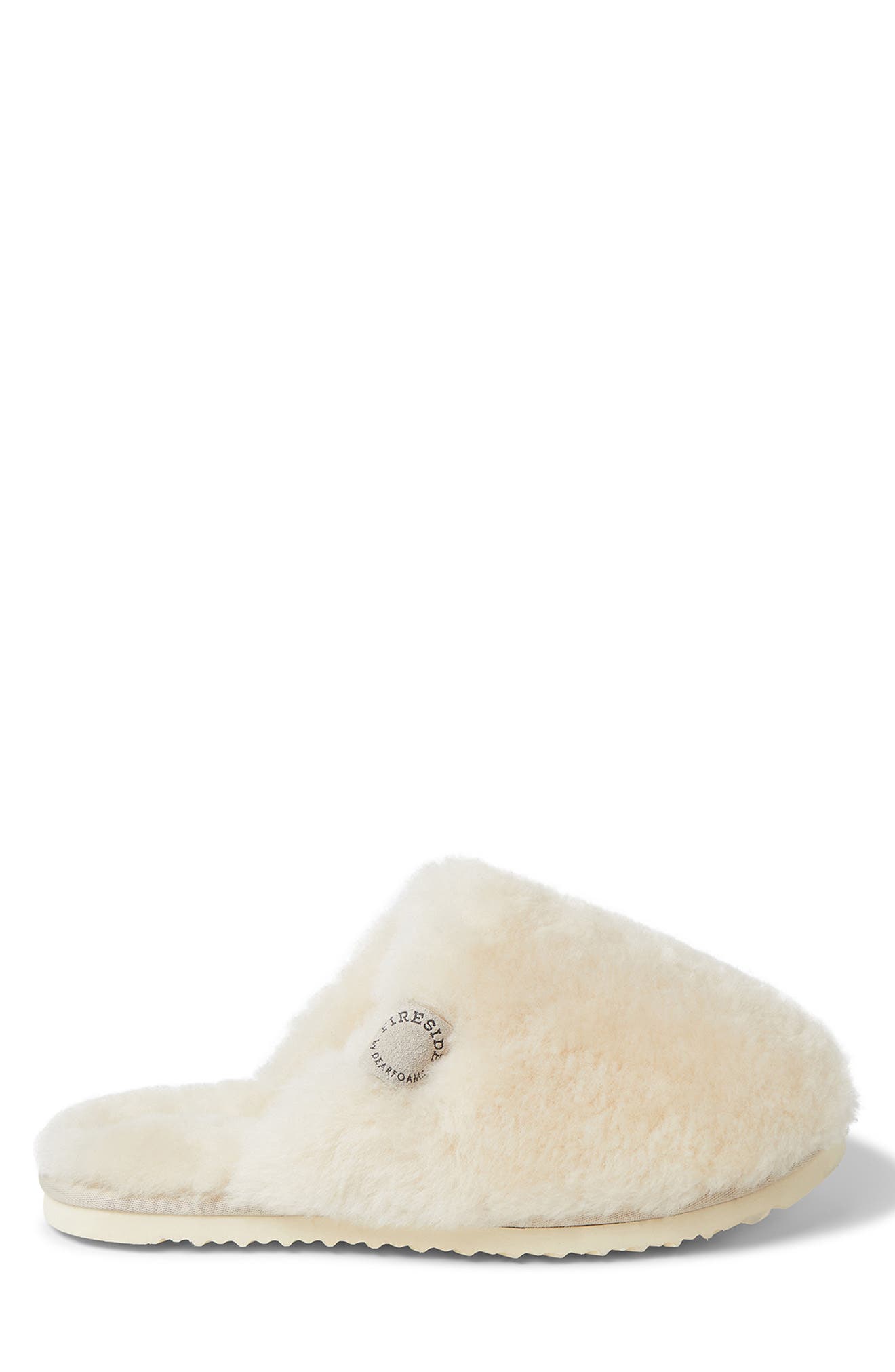 DEARFOAMS Fireside Genuine Shearling Mule Slipper, Alternate, color, Natural
