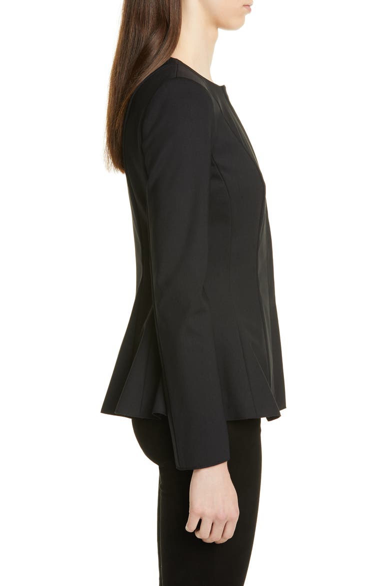 Movement Peplum Jacket, Alternate, color, BLACK
