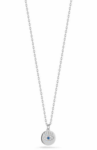 14k Gold Over Sterling Silver Eye Pendant Necklace