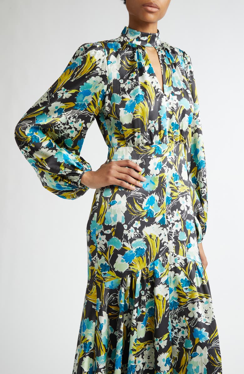 Cinq à Sept Molly Tossed Floral Long Sleeve Dress, Alternate, color, 