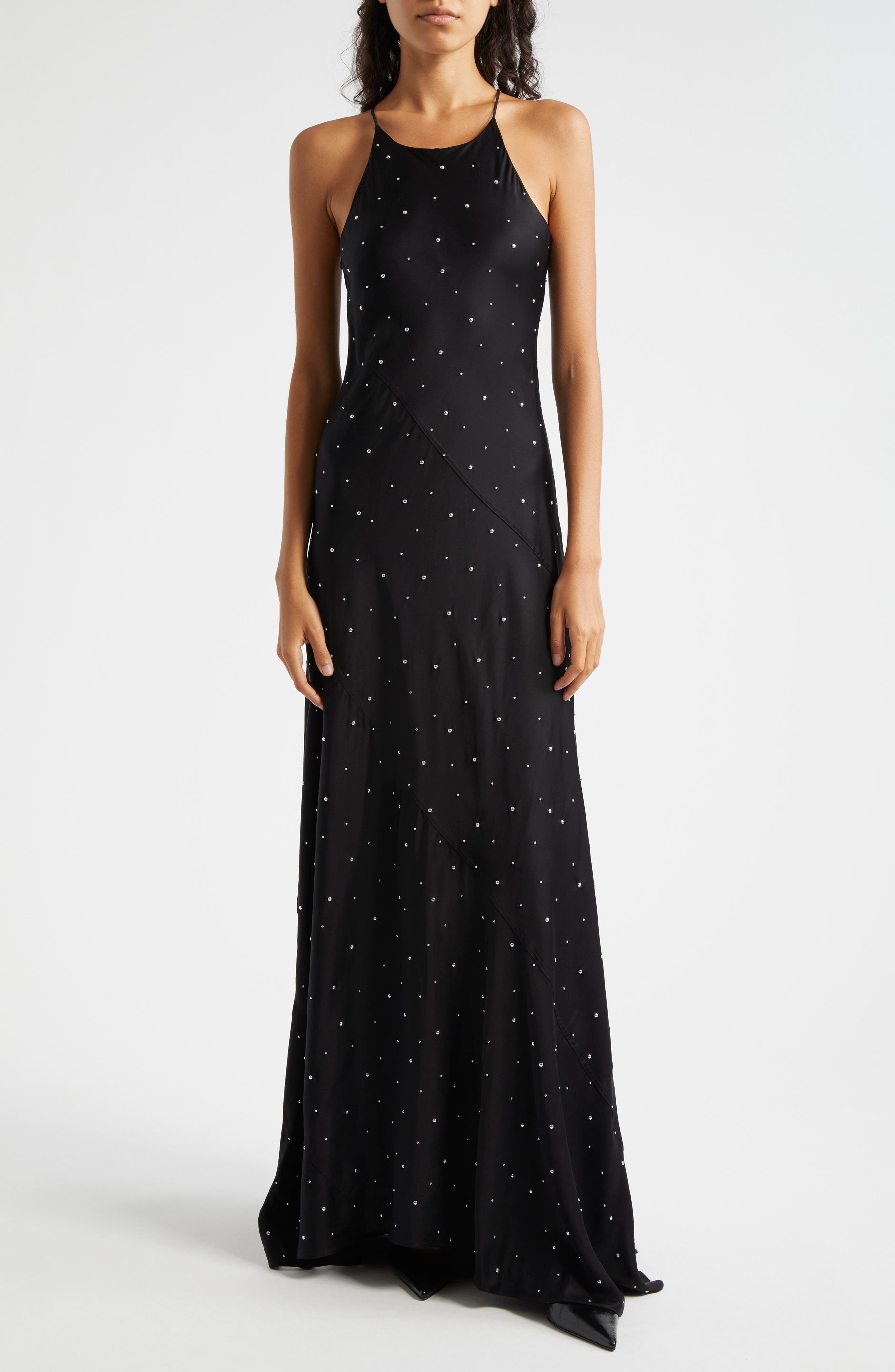 A.L.C. Sybil Stud Embellished Sleeveless Dress