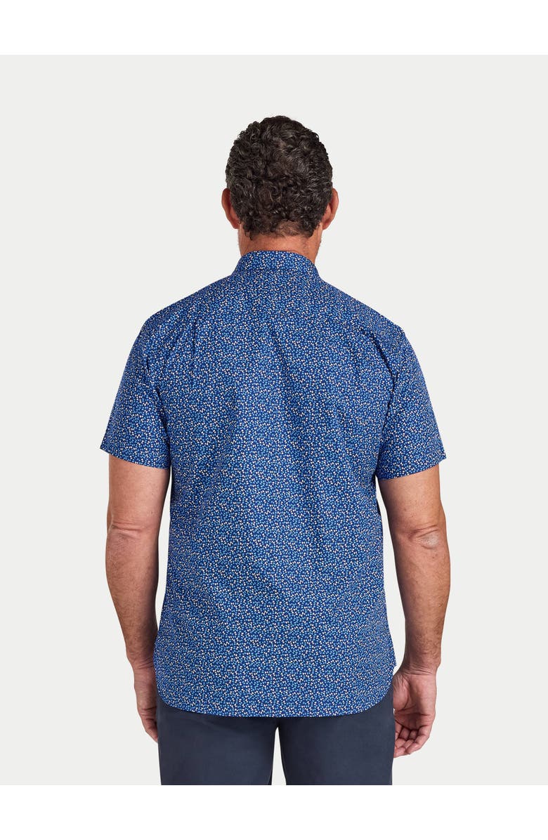 Raging Bull Short Sleeve Flower Bud Shirt, Alternate, color, Navy