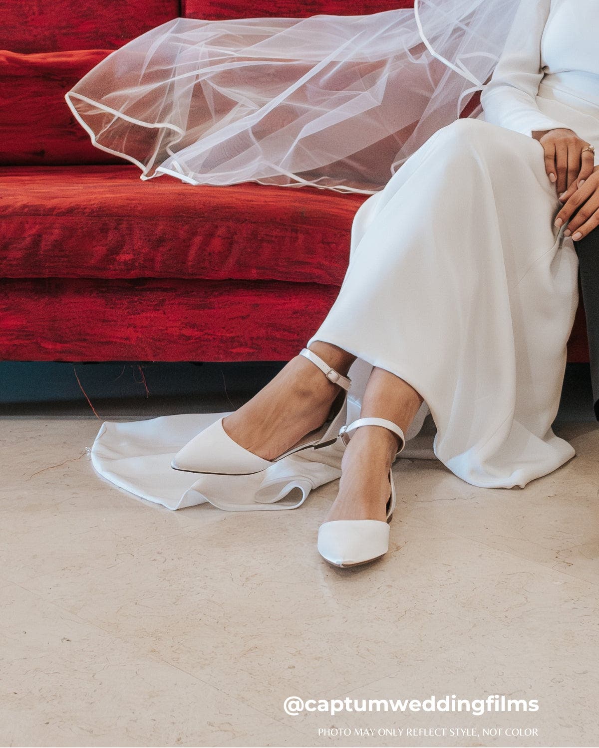 Kailee P Bella Satin pointed toe Ankle Strap, Alternate, color, White