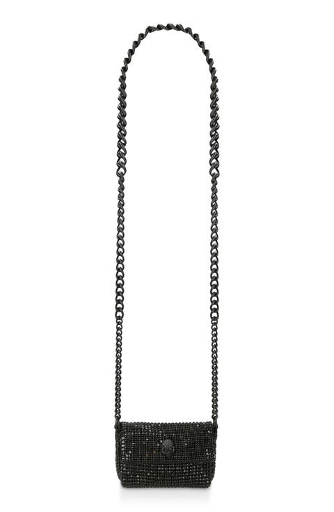 Mini Party Crystal Embellished Crossbody Bag