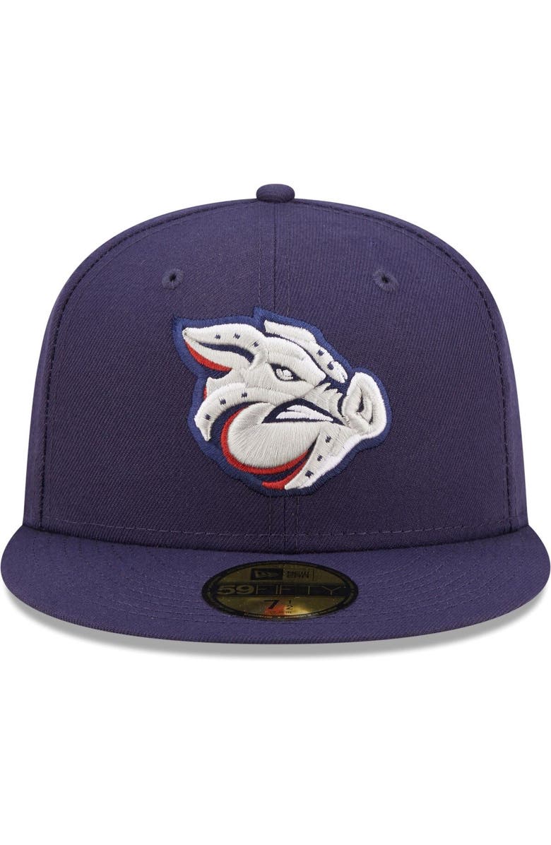 New Era Men's New Era Navy Lehigh Valley IronPigs Authentic Collection 59FIFTY Fitted Hat, Alternate, color, 