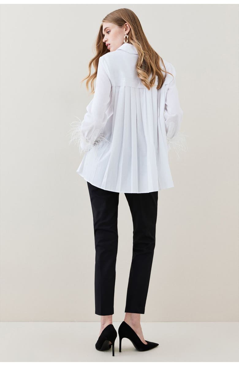 Karen Millen Petite Essential Techno Woven Trousers, Alternate, color, Black