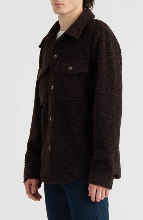 Adam Faux Shearling Shirt Jacket