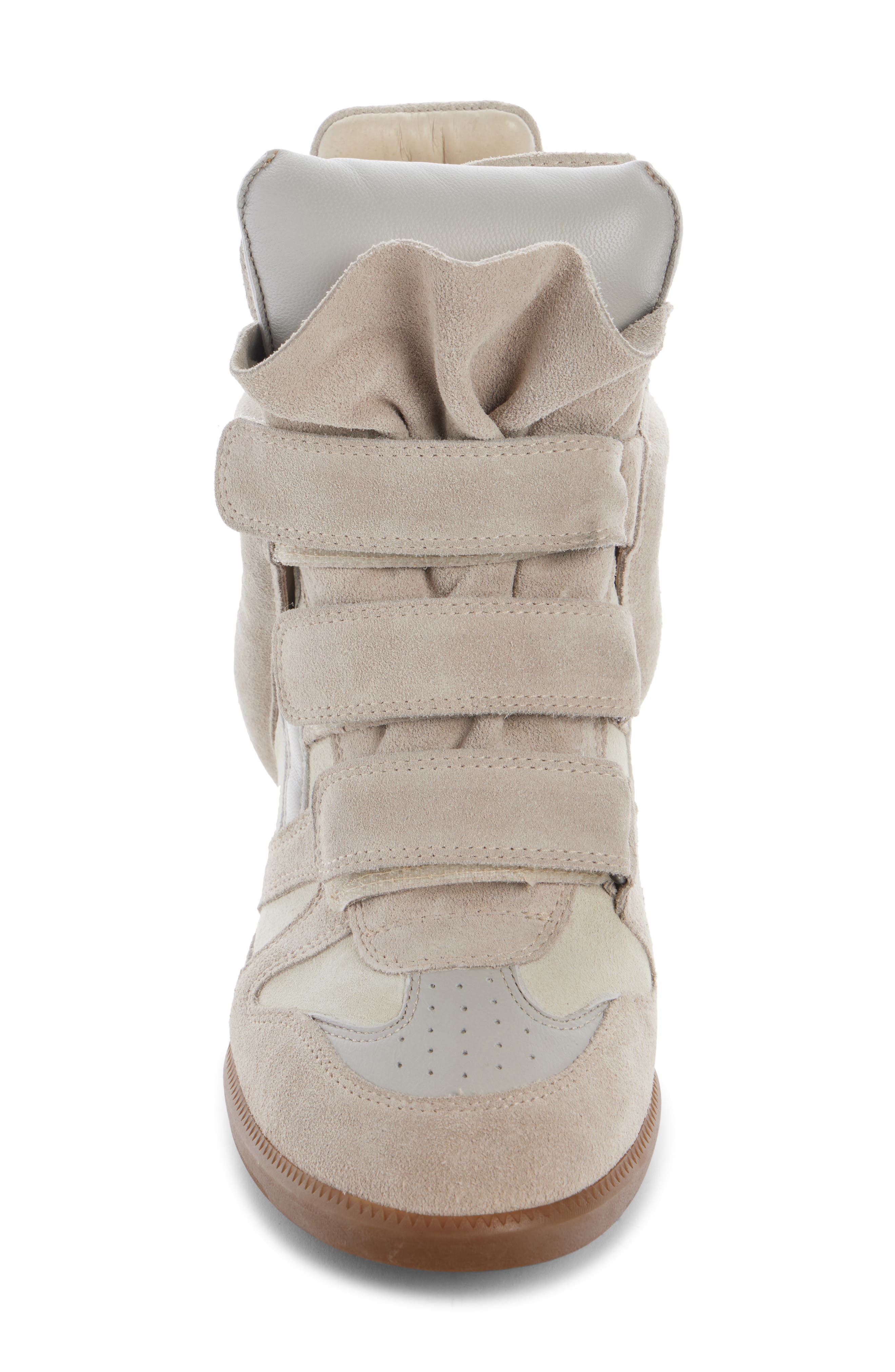 Bekett Hidden Wedge High Top Sneaker, Alternate, color, ECRU
