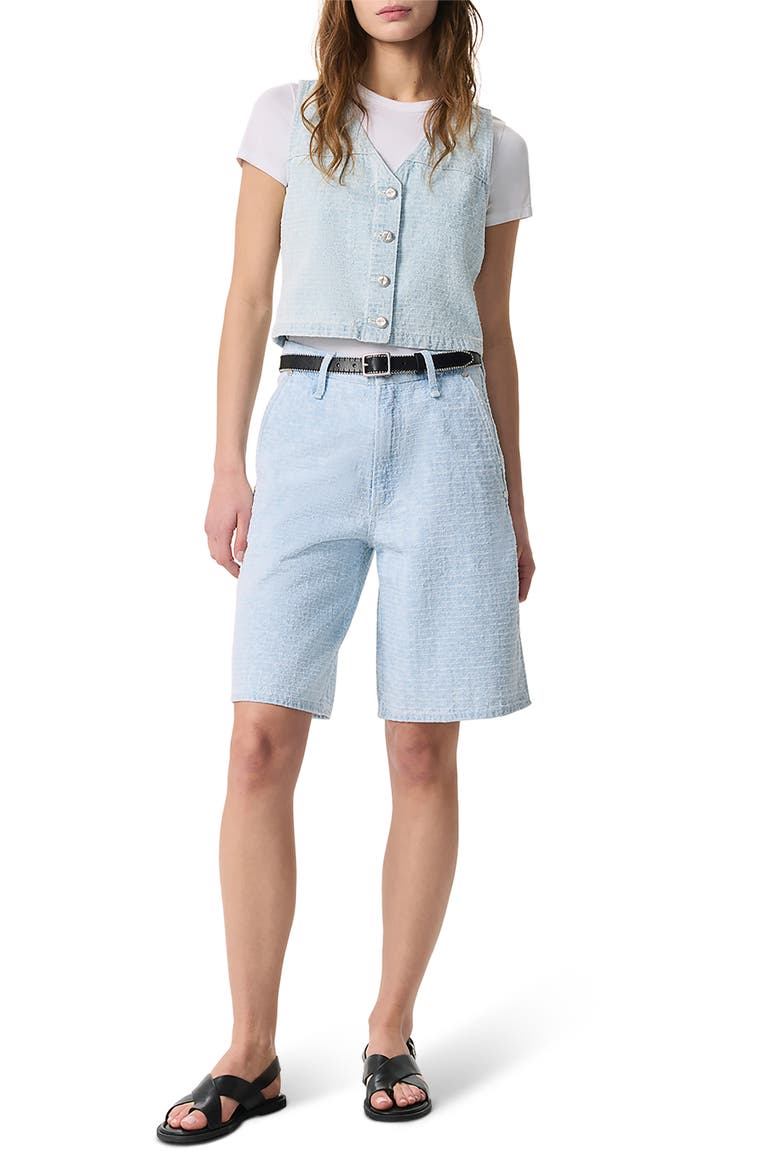 McKenna Denim Shorts, Alternate, color, TWEED