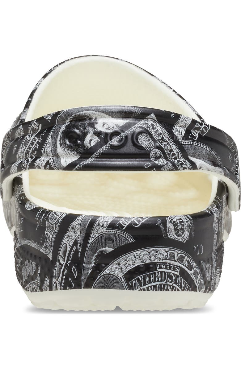 CROCS Kids Classic Crackle Glow in the Dark Clog, Alternate, color, Glow Green