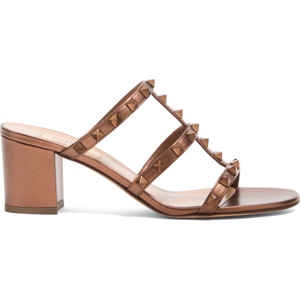 Shop Valentino Garavani Rockstud Slide Sandal
