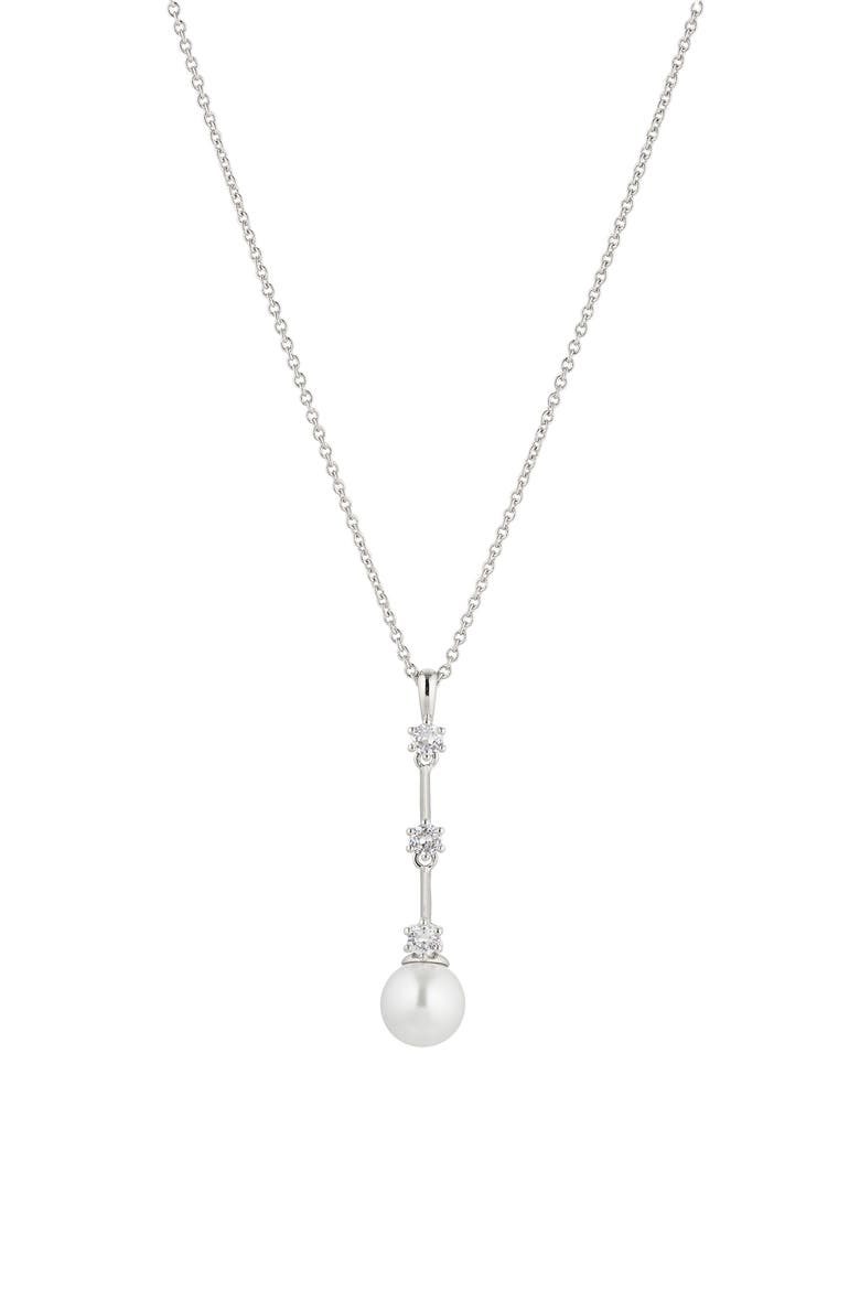 Olivia Y-Necklace, Main, color, RHODIUM