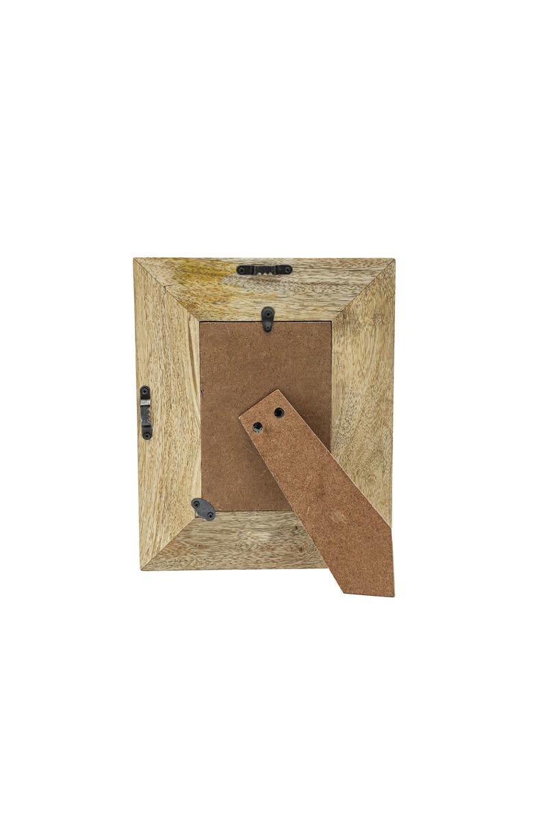 Foreside Home and Garden 6"H x 4"W Best Mom Floral Brown Photo Frame, Alternate, color, White
